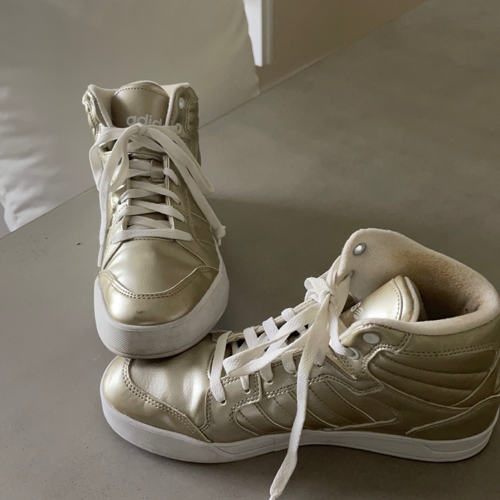 Adidas gold high top